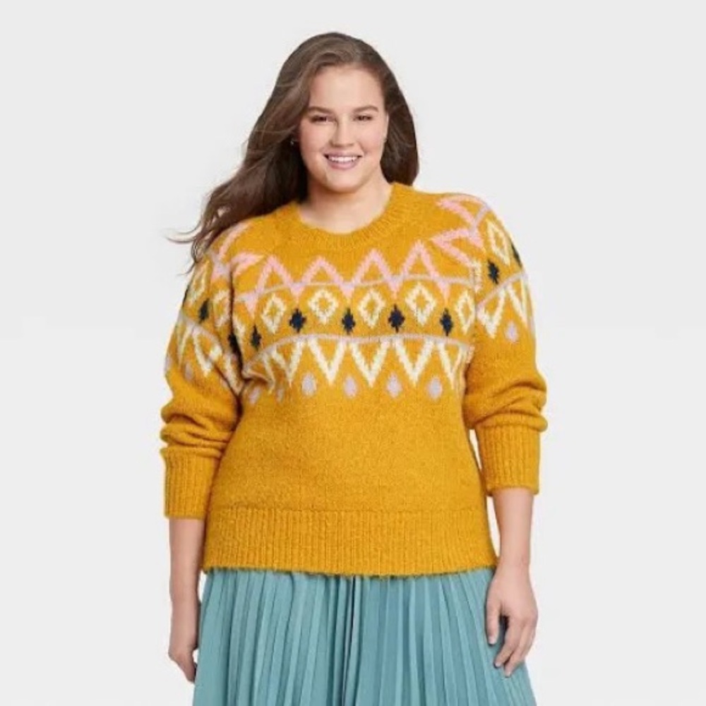 A New Day yellow sweater